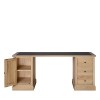 Charrell - DESK CORBY 180 - WITH LEATHER TOP - 180 X 80 - H 77 CM (image 2)