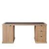 Charrell - DESK LANCASTER 180 - WITH LEATHER - 180 X 80 - H 77 CM (image 1)
