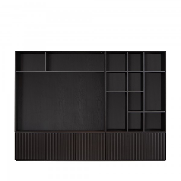 Charrell - TV CABINET RIBBLE WALL - 222 X 40 H 300 CM (image 1)